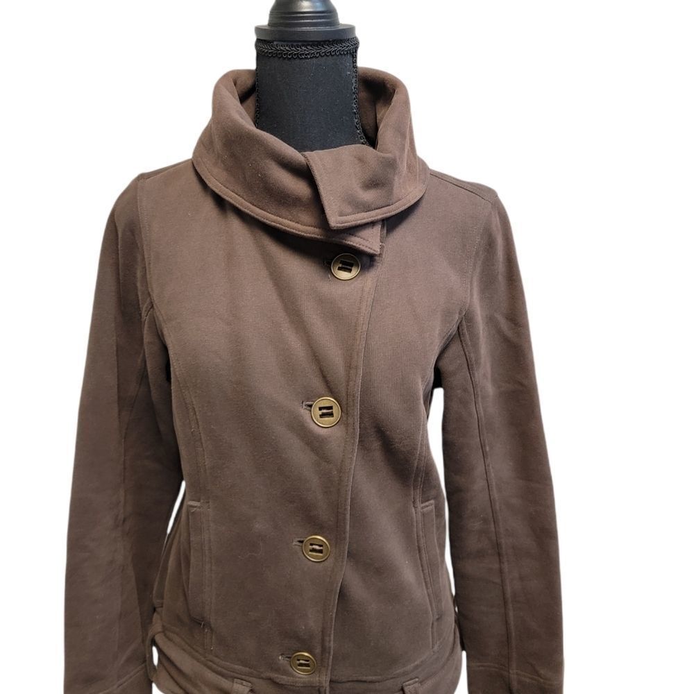 Puma Brown Button Down Collared Jacket M - image 3